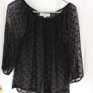 Loft black over shirt